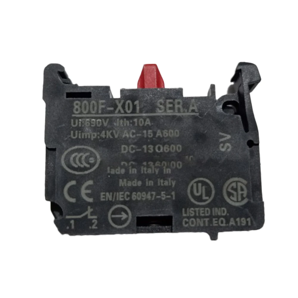 Оригинальный контактный кнопочный переключатель 690 В 10A 800F Series 800F-X10 NO 800F-X01 NC