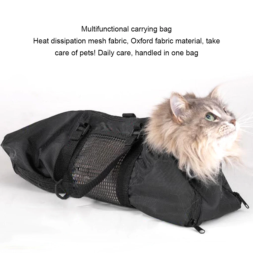 

Cat Bag Restraint Pouch Grooming Sack Protection Breathable Travel Handbag