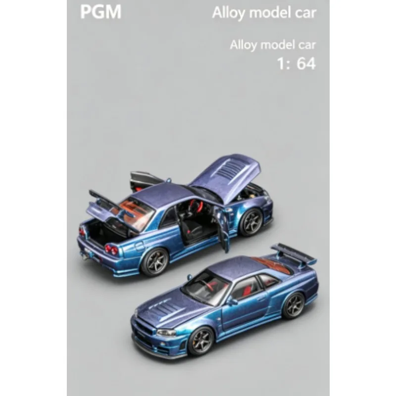 Фото Коллекционная модель HEC Beidian Limited Edition PGM1: Nissan GTR R34 Chameleon (64-дневная серия), украшение из сплава, игрушка для мальчиков №2
