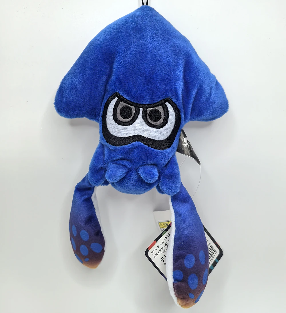 Splatoon Blue Blooper 9-дюймовая плюшевая игрушка мультяшный переключатель осьминога игра