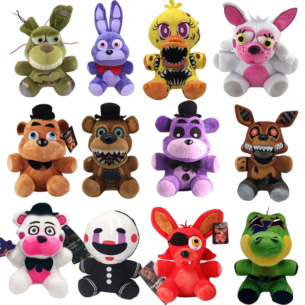 

Игрушка плюшевая «пять ночей у Фредди», милая Игровая кукла, Фокси, Бонни, медведь, Мультяшные мягкие куклы Фредди, детские подарки