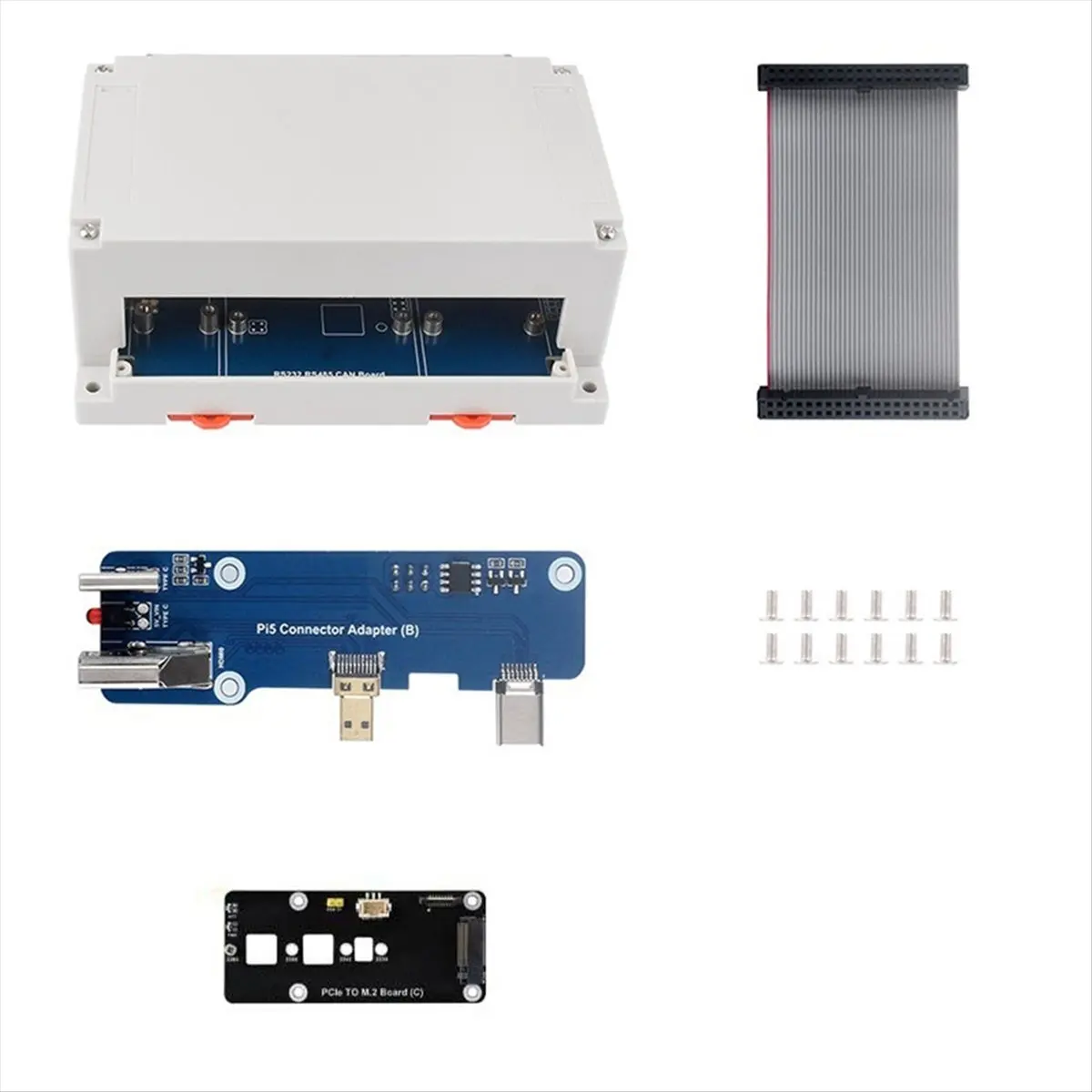 Фото (N11R) Изолированная плата расширения RS232/RS485/CAN/CAN FD для Raspberry Pi 4/5: расширяет возможности до 2xRS485+1xRS232+1xCAN FD+1xCAN, с корпусом B №3