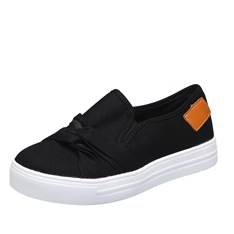 

Women's Loafers Lightweight Breathable Canvas Sneakers Flat Casual Shoes Lazy Shoes Outdoor Non-slip Walking Shoes Single Shoes