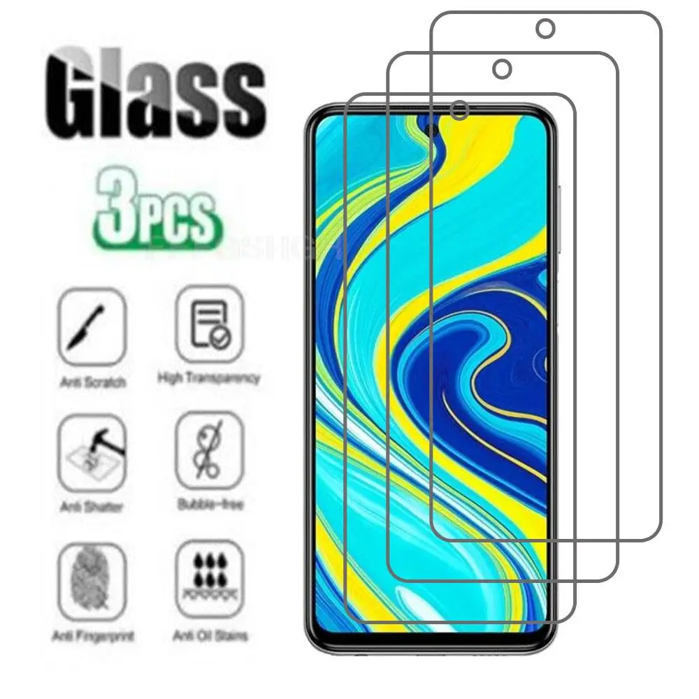 

Оригинальное защитное закаленное стекло для Xiaomi Poco M2 Pro 6,67 дюйма Redmi Note 9S Note 10 Lite, Защитная пленка для экрана телефона, 3 шт.