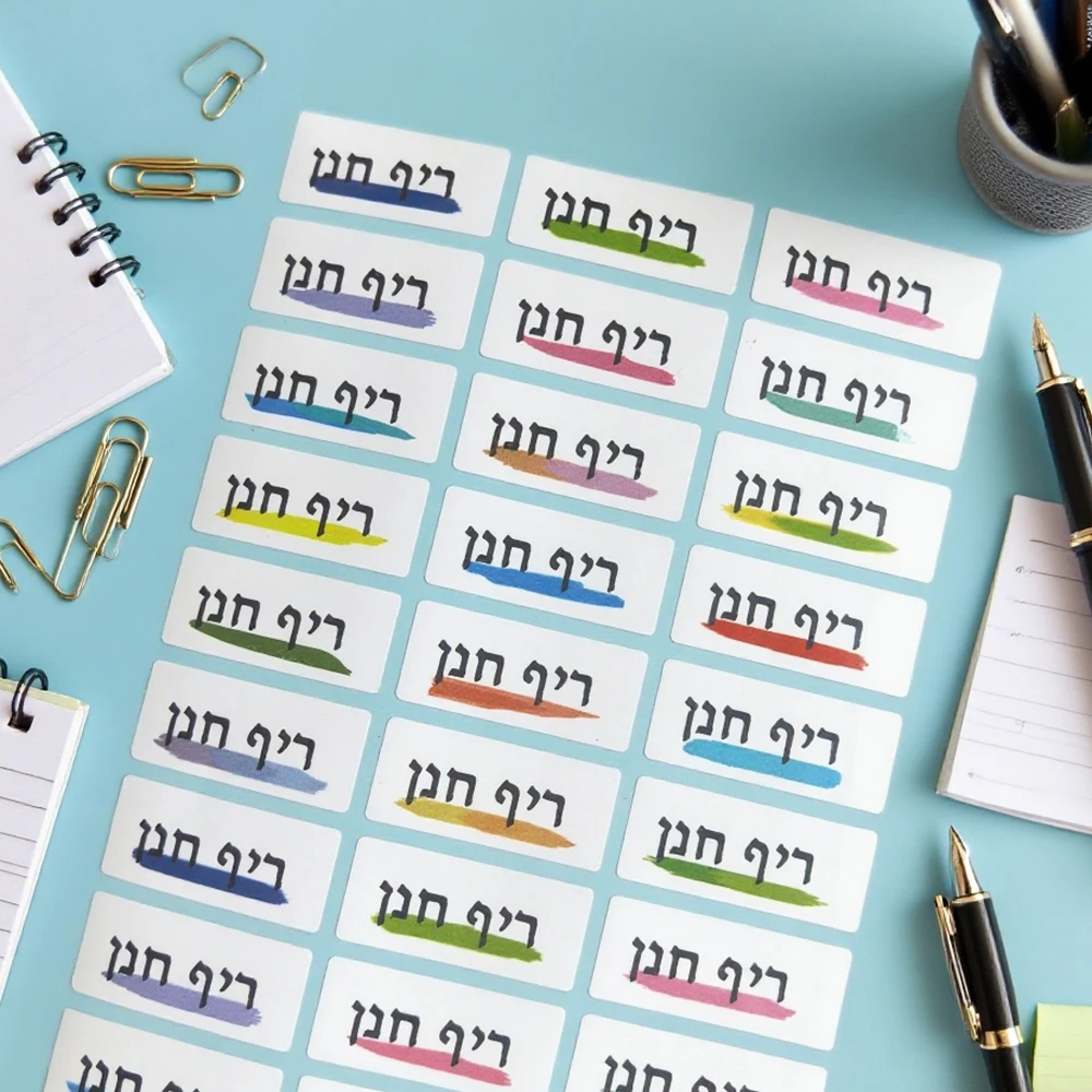 

150 шт. водонепроницаемых наклеек с именами SUNY JIEC 30x13 мм для детей