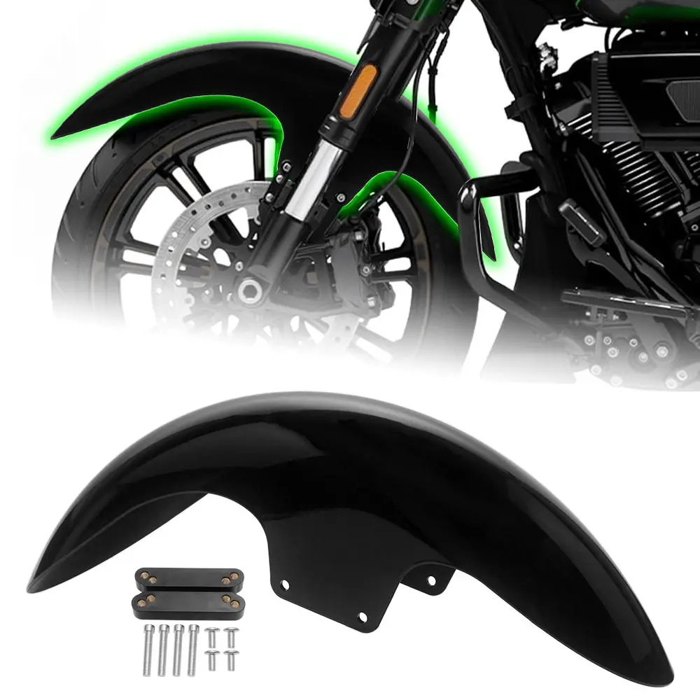 Фото Для мотоциклов Harley Touring Street Glide Road Glide CVO ST FLTRXSE FLHXSE 23-26 годов выпуска, аксессуар: переднее крыло из АБС-пластика, 21 дюйм. №1