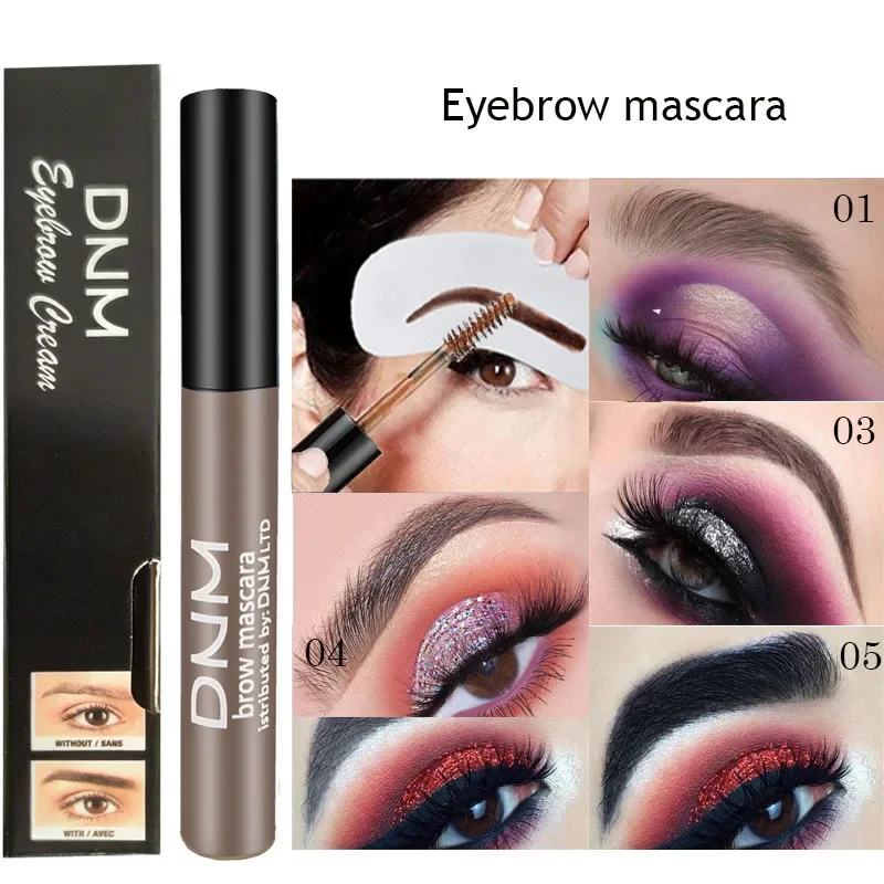 Гель для бровей натуральный Тонирующий коричневые водостойкие макияжа с хной