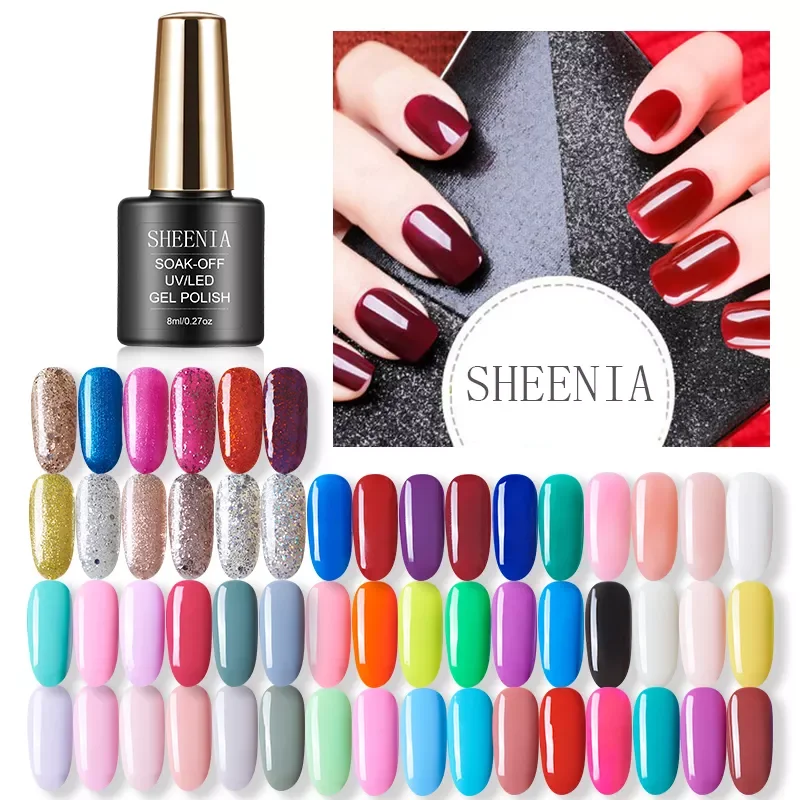 

Color Gel Polish Nail Gel Polish UV Gel Polishes Semi Permanent Gel Varnish Hybrid Glitter Manicure Primer Top Coat Nail Art