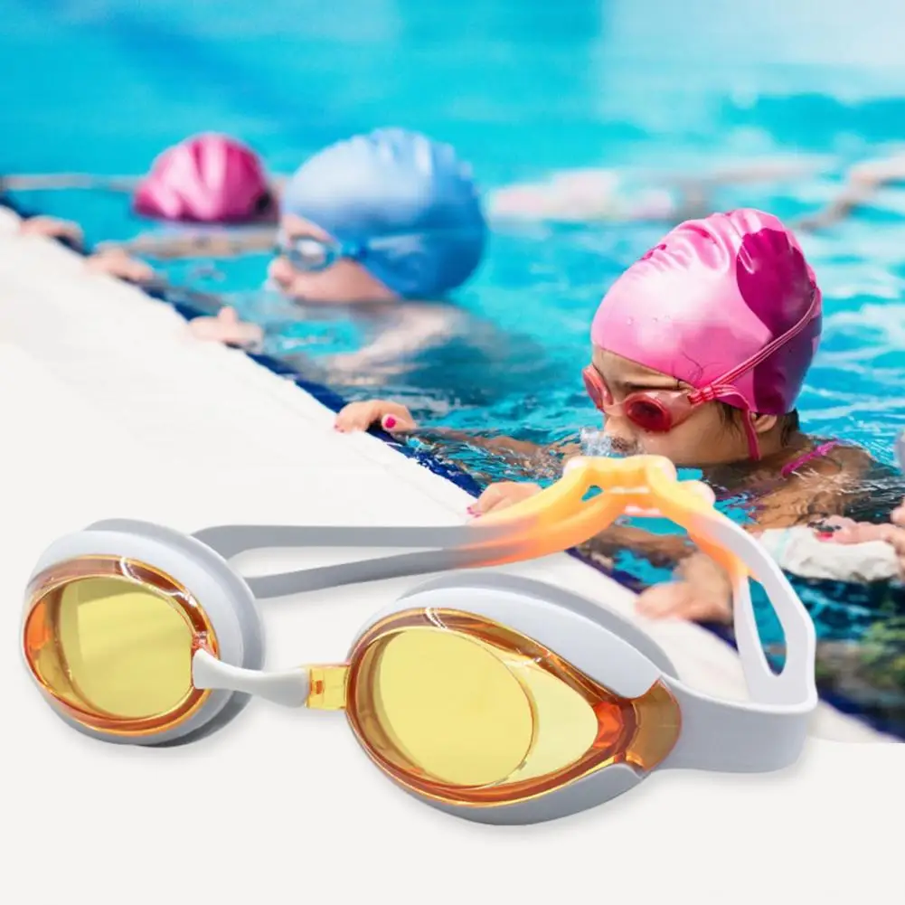 

1 Set Nose Clip Set Portable Strong Toughness 4-piece Swimming Set Diving Goggles Hat Ear Plug Nose Clip Kit Swimming Use
