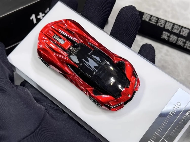 Фото 1:64,3,000-летний Terzo Millennio, статическая миниатюрная имитация автомобиля из смолы, коллекция игрушек, украшение для дисплея, праздничный подарок. №5