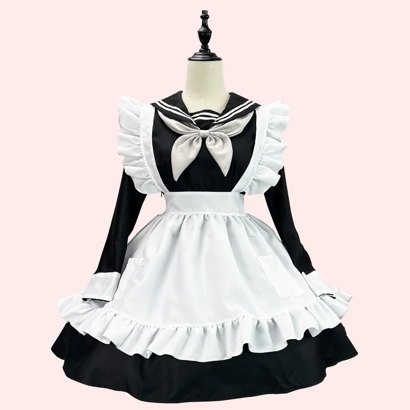 

Anime Halloween JK Uniform Sailor Cosplay Costumes Plus Size Maid Dress Lingerie Winter Long Sleeve Lolita Animaion Show Outfits