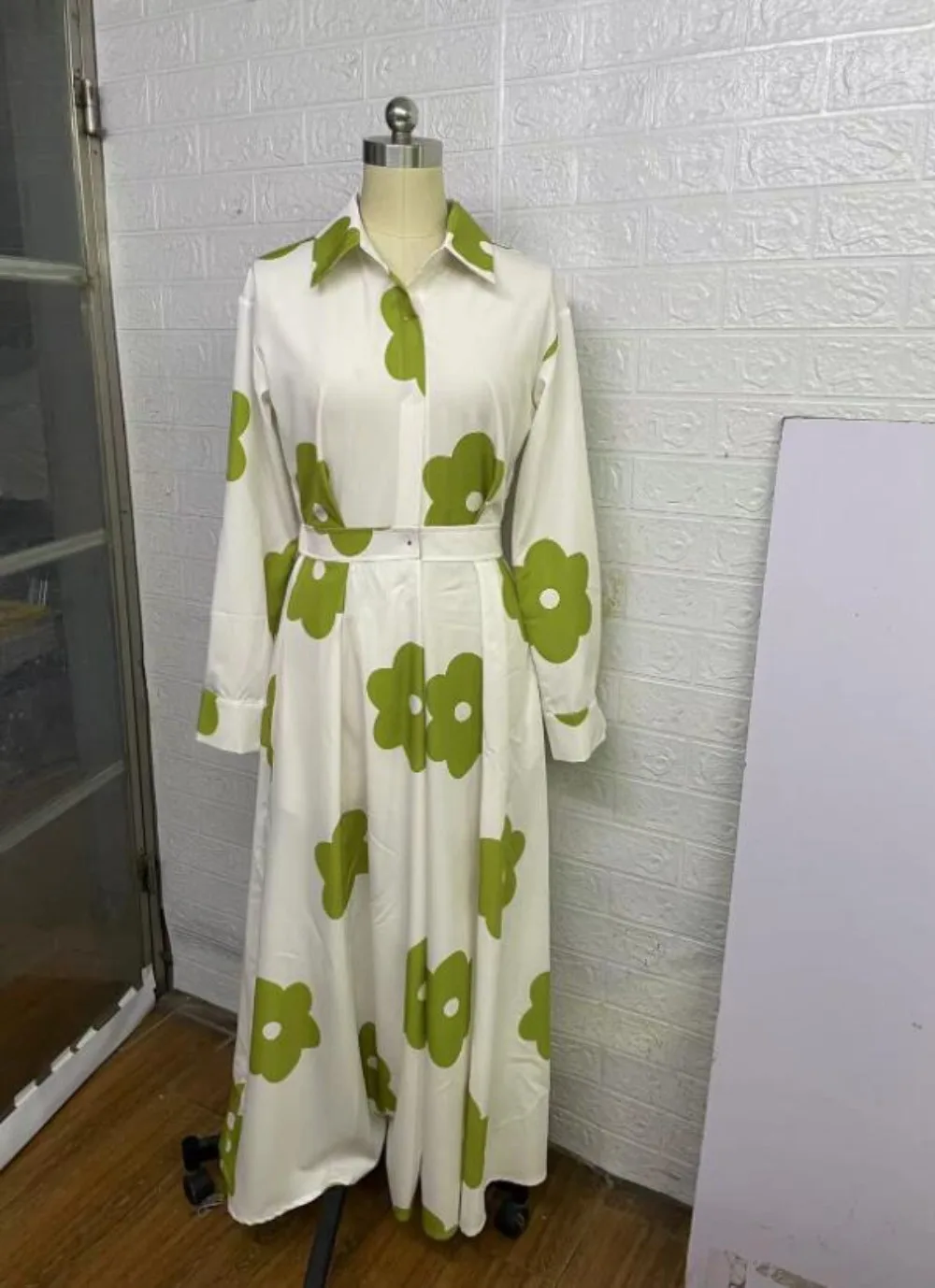 Ид Мусульманские женские платья-рубашки с цветочным принтом Рамадан Vestidos Largos