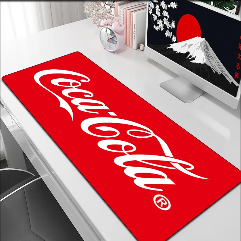 

Cocas Cola Laptop Accessories Mouse Pad Gamer Large Desktop Pc Cabinet Computer Offices Office Gaming Desk Mat Keyboard Mousepad