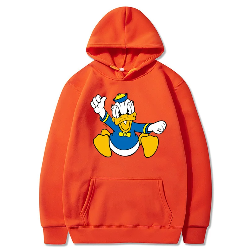 

Disney Donald Duck Sports Hoodie 2022 Spring And Autumn Men's And Women's Casual Hooded Pullover Sweater Sports Sweater Top