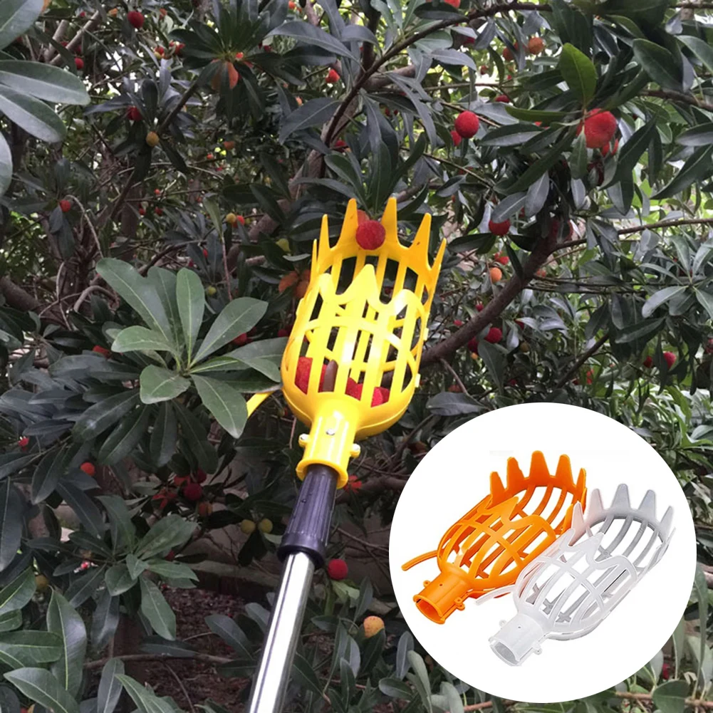 

Garden Tools Deep Basket Fruit Picker Head Convenient Fruit Picker Catcher Apple Peach Picking Farm Garden Picking Device