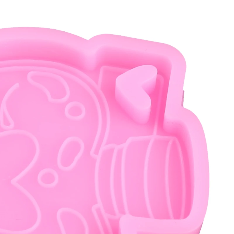 

95AB DIY Vase Love Bottle Ornament Silicone Epoxy Mold DIY Keychain Pendant Jewelry Crafting Mould for Valentine Gift