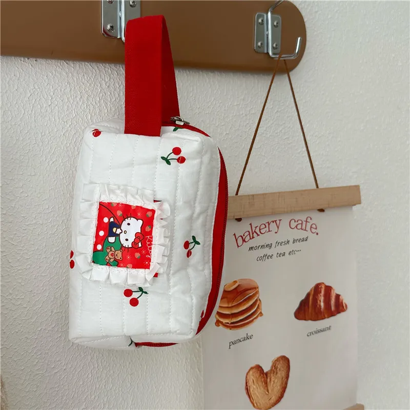 Hello Kitty's косметичка Sanrios милая большая вместительная сумка для хранения средств