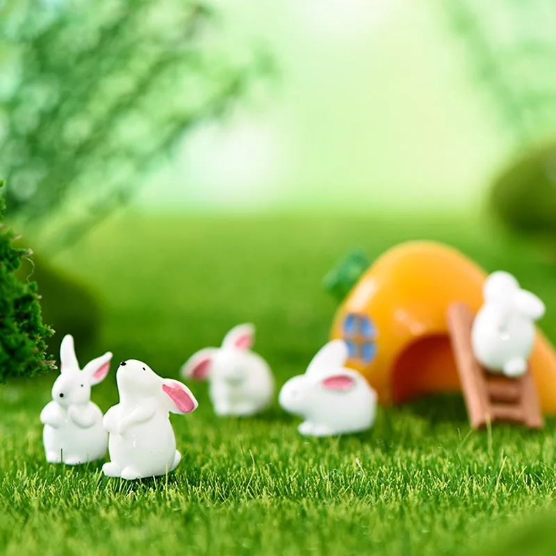 20 шт. статуэтка кролика из смолы украшение для дома