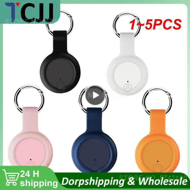 

1~5PCS Mini GPS -Compatiable 5.0 Tracker Anti-Lost Device Round Anti-Lost Device Pet Kids Bag Tracking Smart Finder