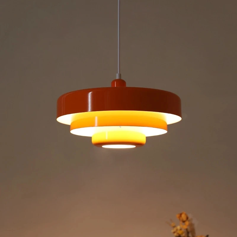 

Средневековая Датская фотолампа в стиле ретро, оранжевая декоративная лампа Bauhaus для ресторана, кабинета, кафе, журнального столика, бара, Подвесная лампа