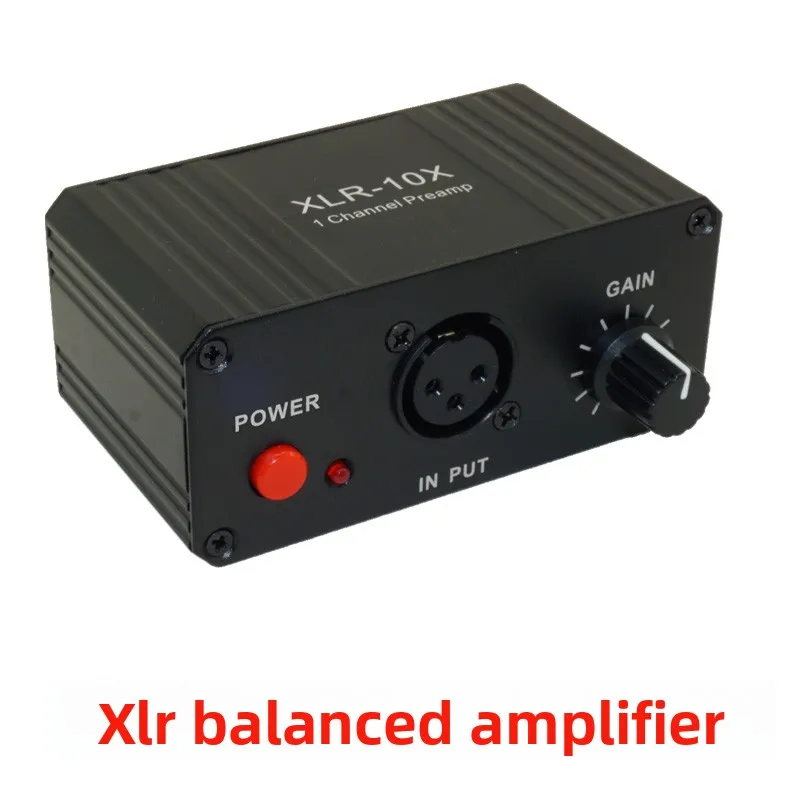 Фото Одноканальный XLR-микшерный усилитель с балансным входом, аудиоусилитель, предусилитель для динамического микрофона №1