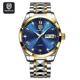 QINGXIYA Blue Quartz Watch Mens Watches Top Luxury Brand Watch Man Stainless Steel Waterproof Wristwatch Men Relogio Masculino Other Image