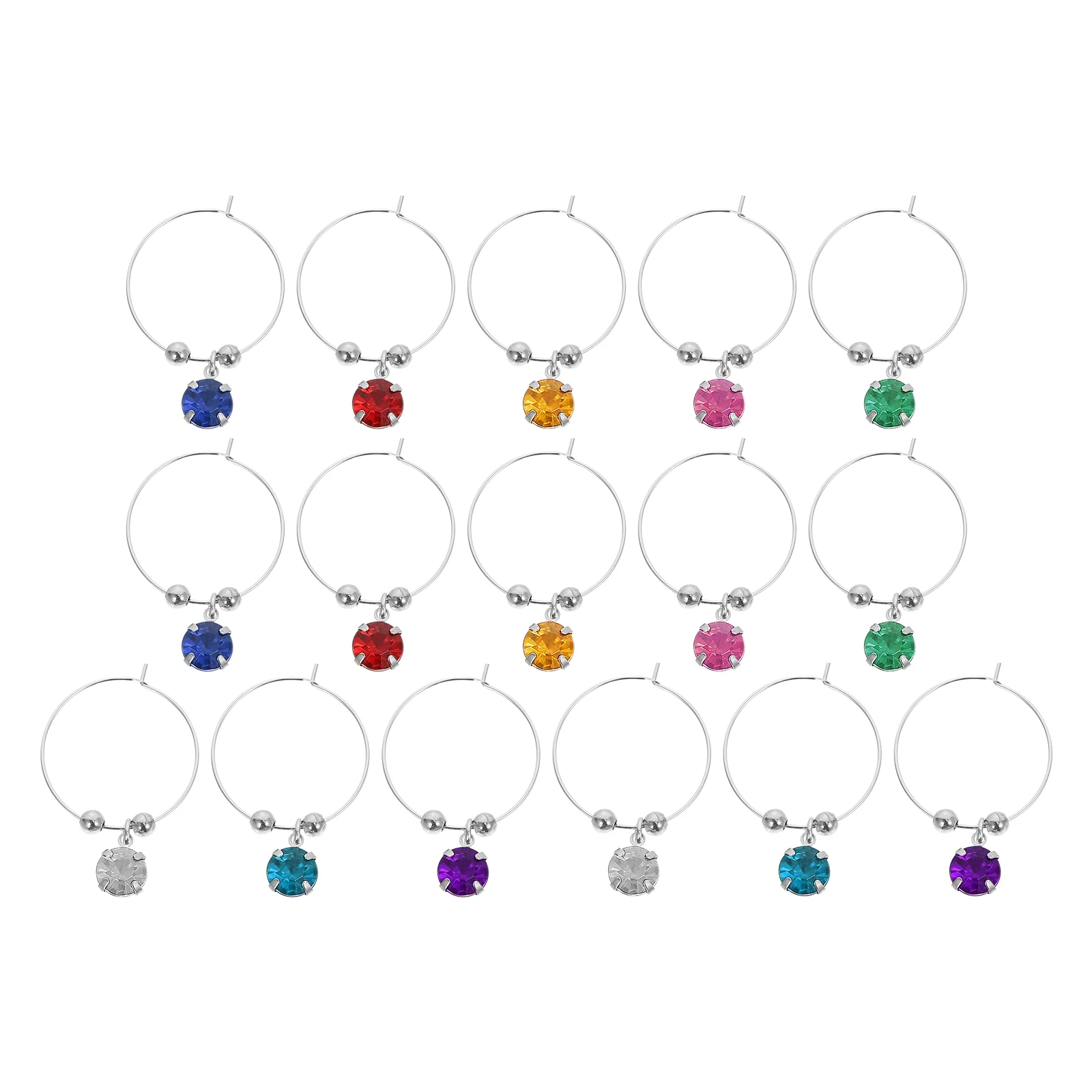 

Glass Charm Charms Christmas Rings Markers Tags Cup Tag Drink Glasses Forlight Marker Cat Ring Decorations Class Signs