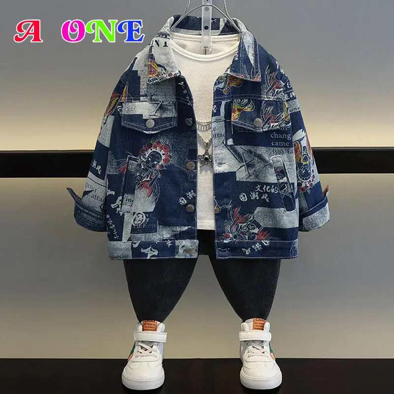 

kids jackets for boys boys denim jacket baby coat children clothes spring autumn boys clothing fashion Street clothing style