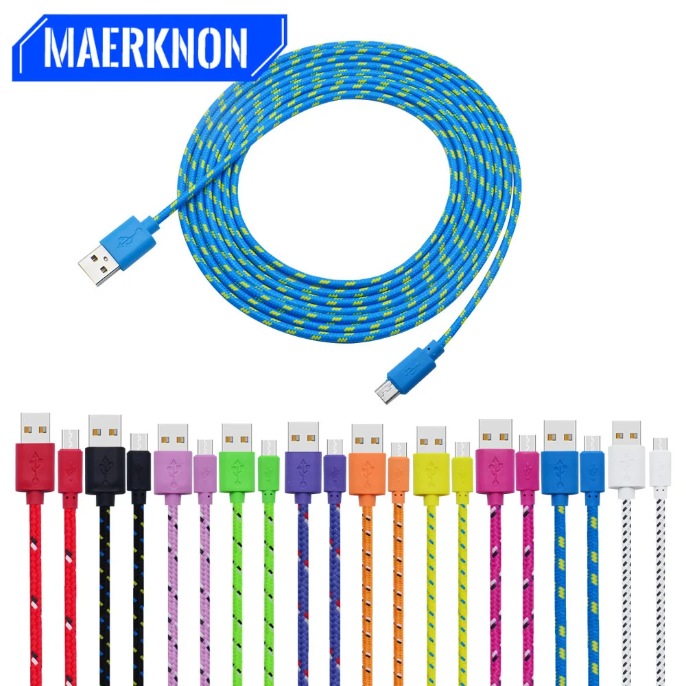 

Lighting Micro USB Cable 3A Fast Charging Charger Microusb Cable For Samsung Xiaomi Android Mobile Phone Wire Cord