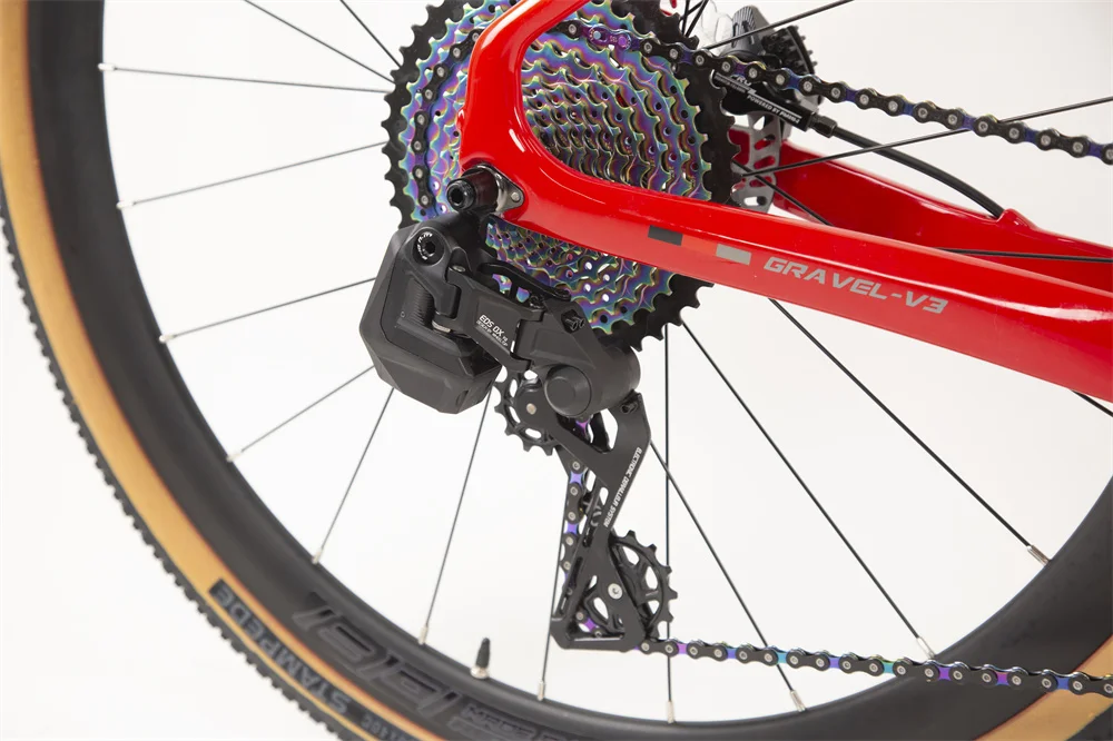 TWITTER GRAVEL-V3 Wheel Peak EDS radio variable 13speed Flat handlebar full carbon fiber gravel road bike hydraulic disc brakes