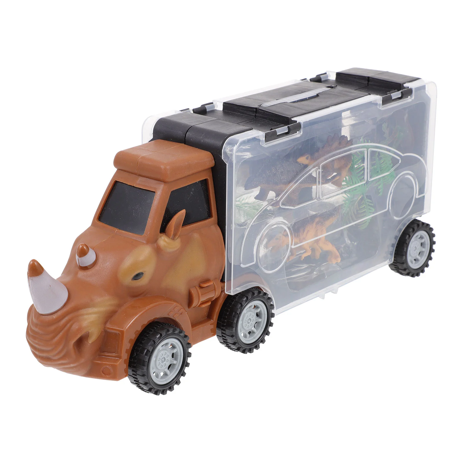 

Animal Container Truck Boys Toys Animals Storage Model Cargo -shaped Transport Plastic Cartoon Transporter Child Funny