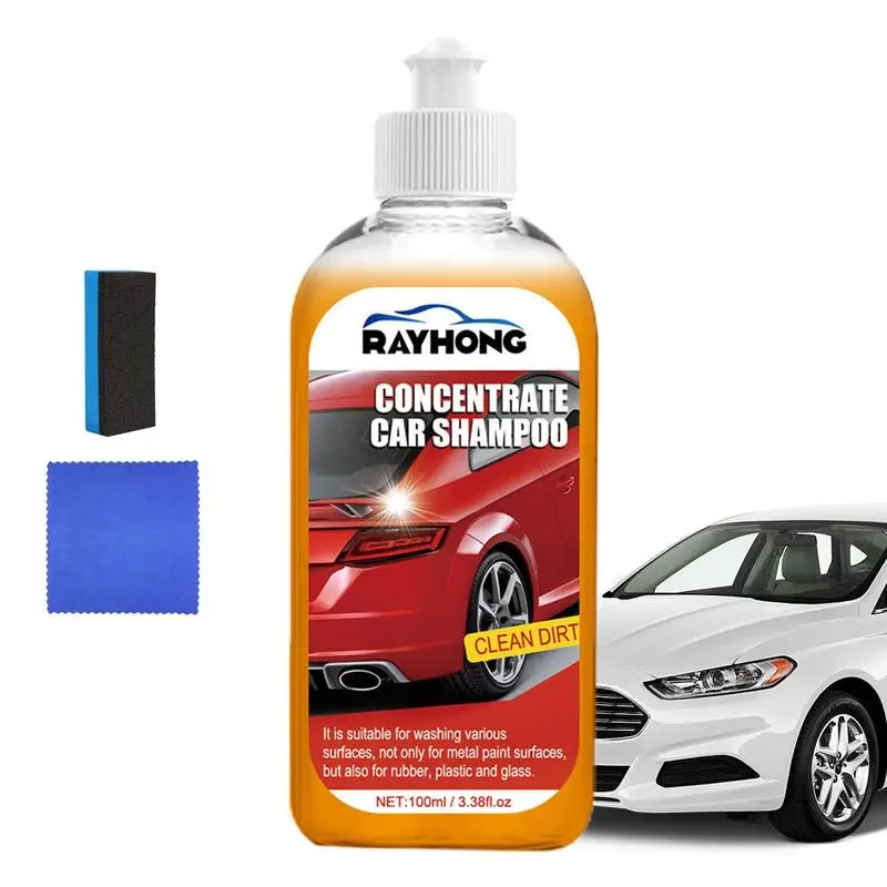 Foam Cleaner For Car 100ml Vehicle Concentrated Foam Cleaner With Sponge Vehicles Interior Cleaner For Leather Glass Automobile