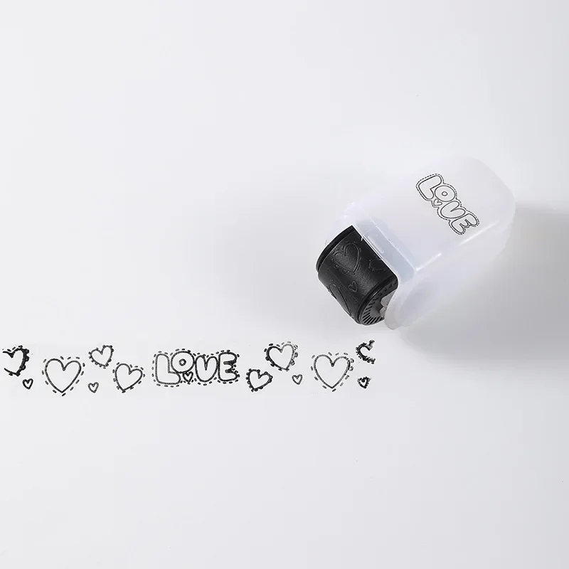 

Черно-белый катящийся штамп "Любовь", набор