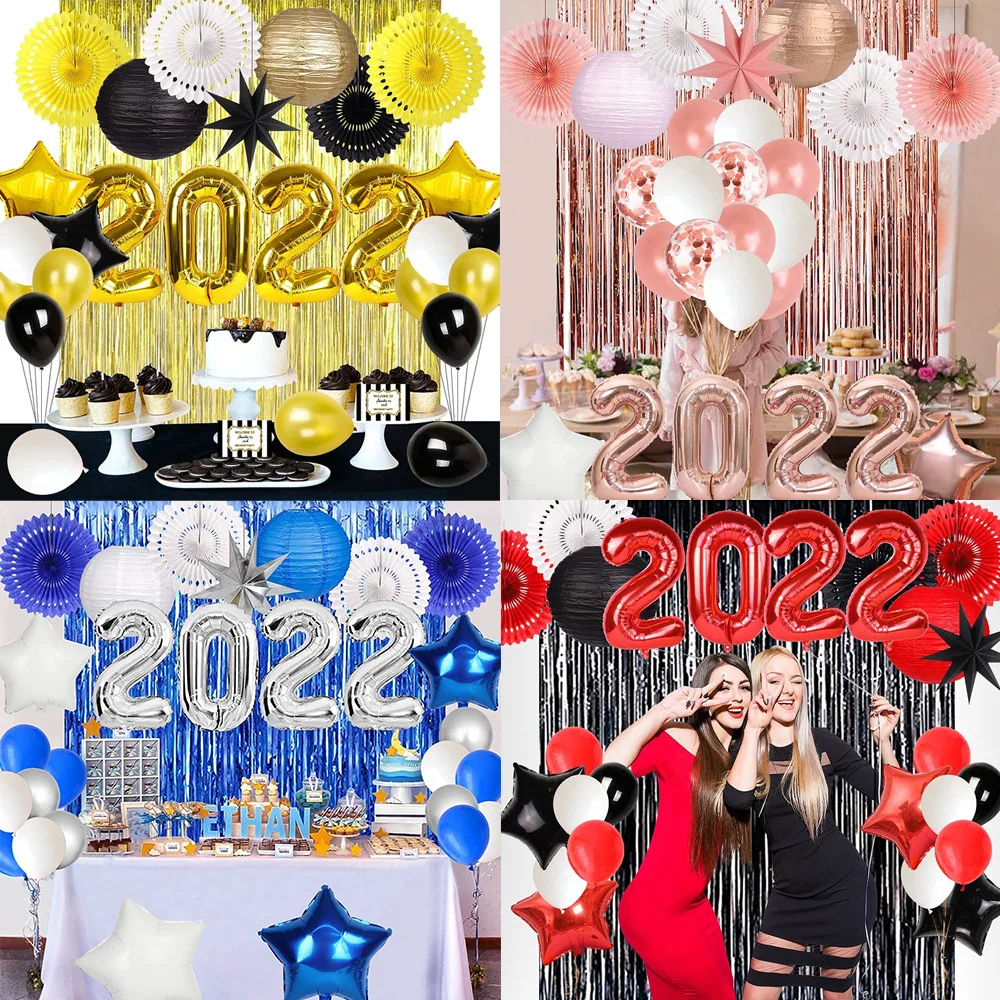 Выпускные вечерние латексные воздушные шары набор декора 2022 класс град