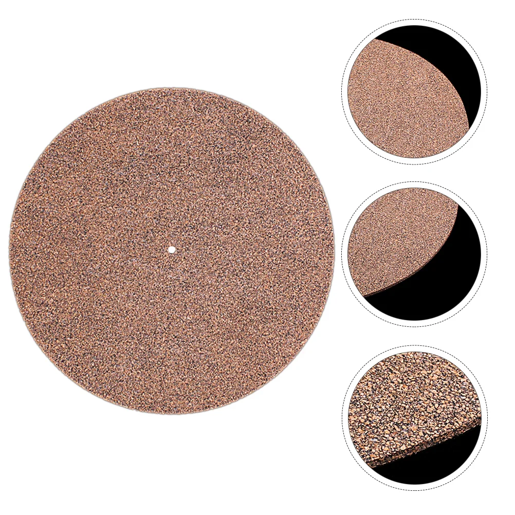 

Cork Mat Record Turntable Slipmat Vinyl Disc Player Platter Pad Anti Static Mats Lp Bass Home Recessed Supplies Phonograph