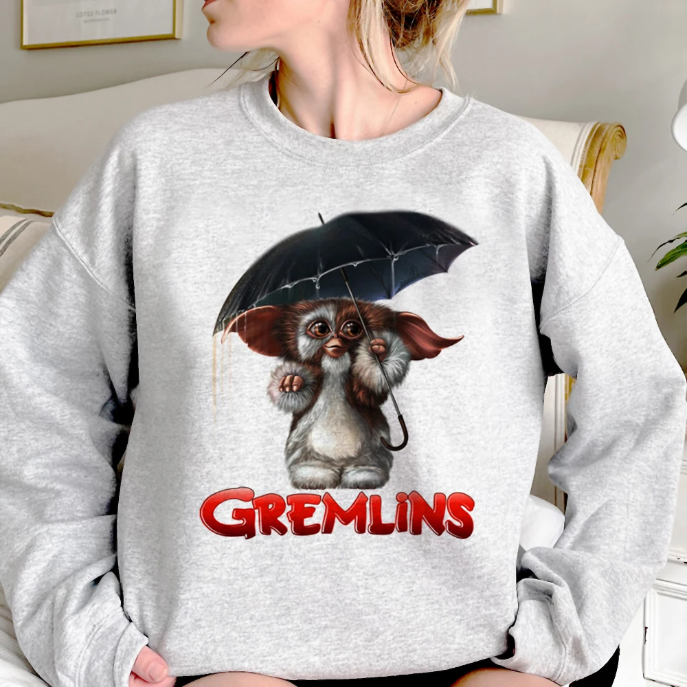 

Толстовки Gremlins, Женский винтажный кавайный зимний свитер в стиле Харадзюку, Женский Топ с длинным рукавом, пуловер