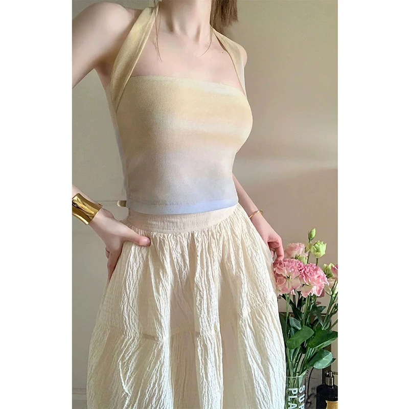 Какао Keke 2024 новый дизайн модный градиентный подвесной шейный ремень внутренняя