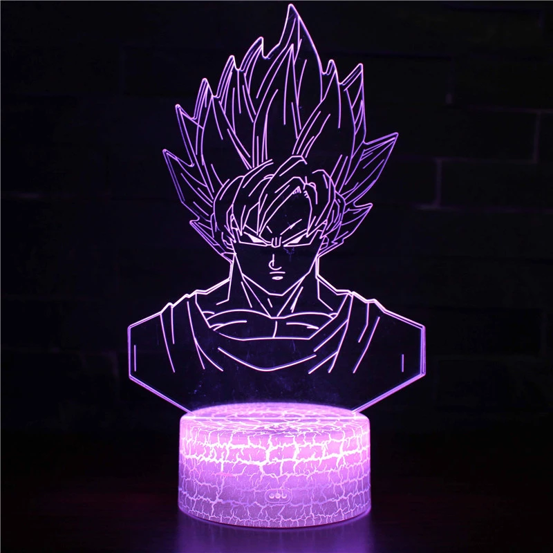 

Dragon Ball Super Saiyan Son Goku Vegeta 3D LED Night Light Figure Toys Lamp Home Decoration Birthday Christmas Children Gifts 2
