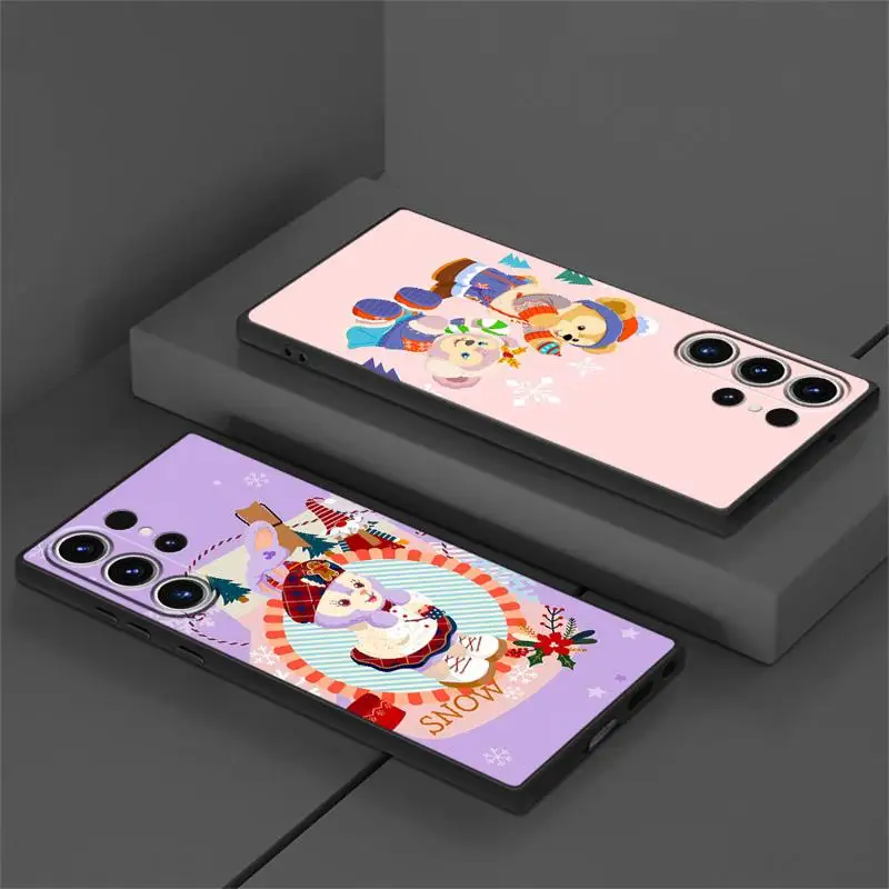 Чехол для телефона Disney Christmas StellaLou Duffy Samsung Galaxy S24 Ultra S23 S22 S21 Plus S20 FE Note 20 10Plus мягкий