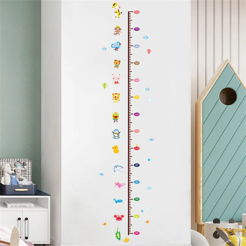 Линейка для измерения роста ребенка настенные Стикеры Детская Таблица запись