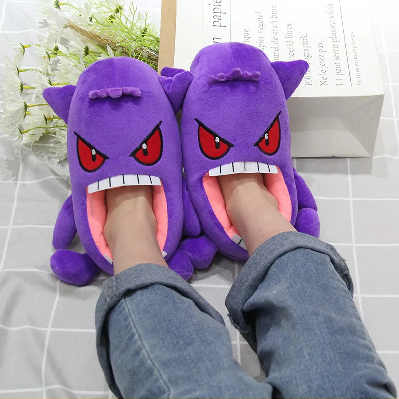 

Pokémon anime around Gengai plush cotton slippers messing with strange indoor warm shoes autumn and winter cotton shoes