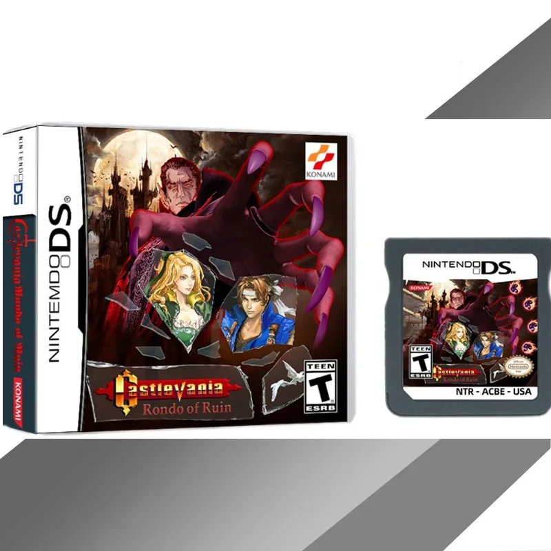 

2023 New Game DS CardCartridge Video Game Console Card Castlevania Series Rondo of Ruin Romhack English 3ds 2ds Dsl Classic Gift