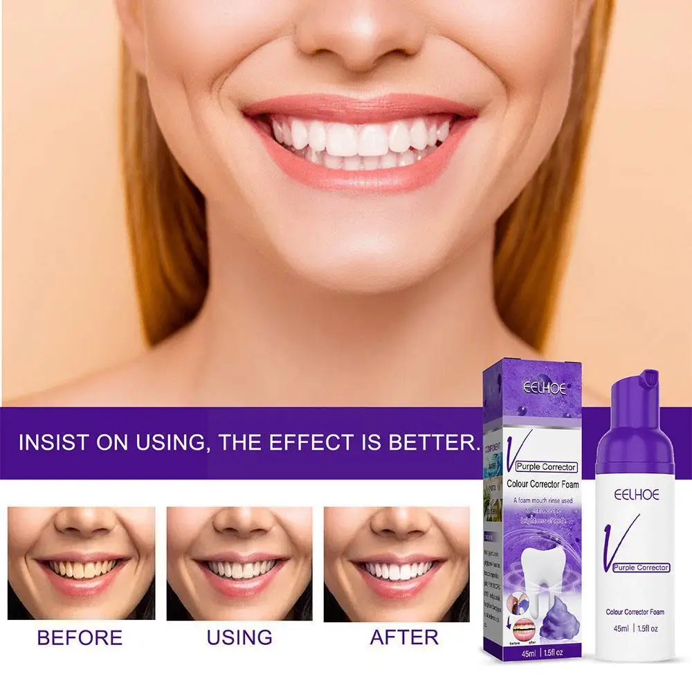 

Teeth Whitening Mousse Toothpaste Dental Bleaching Mousse Deep Hygiene Cleaning Mousse Travel Foam Toothpaste Portable Y9D2