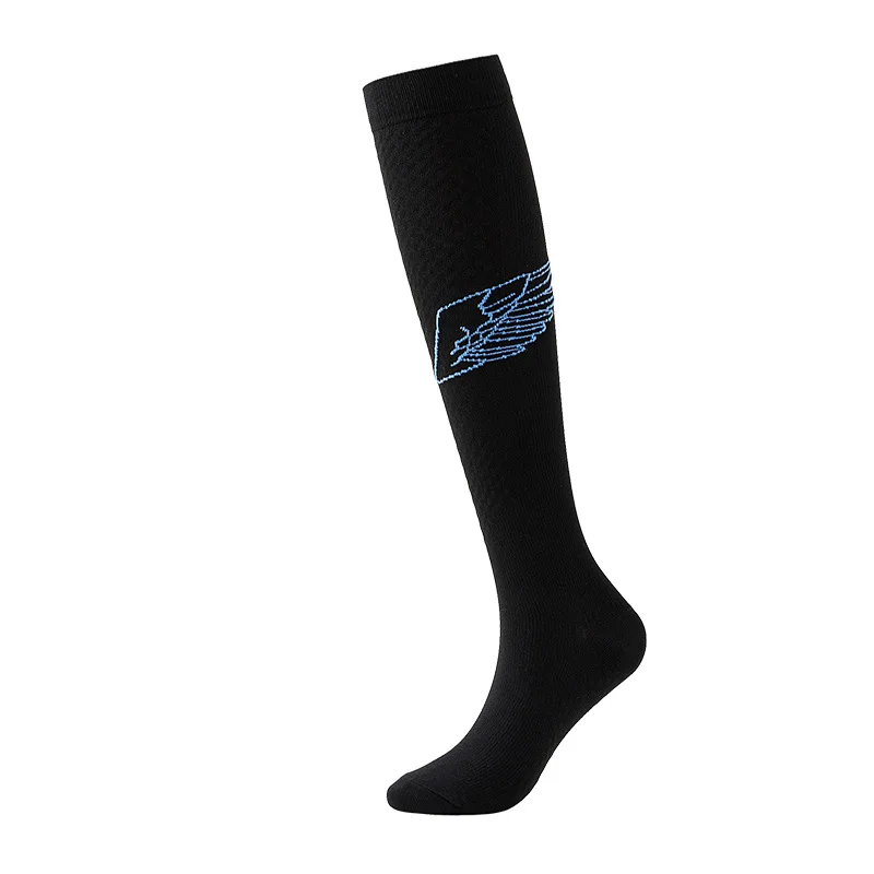 Nylon Silk Pressure Socks For Men And Women Wing Pattern Stockings multi-color Running Socks Fitness Socks Running Pressure Sock