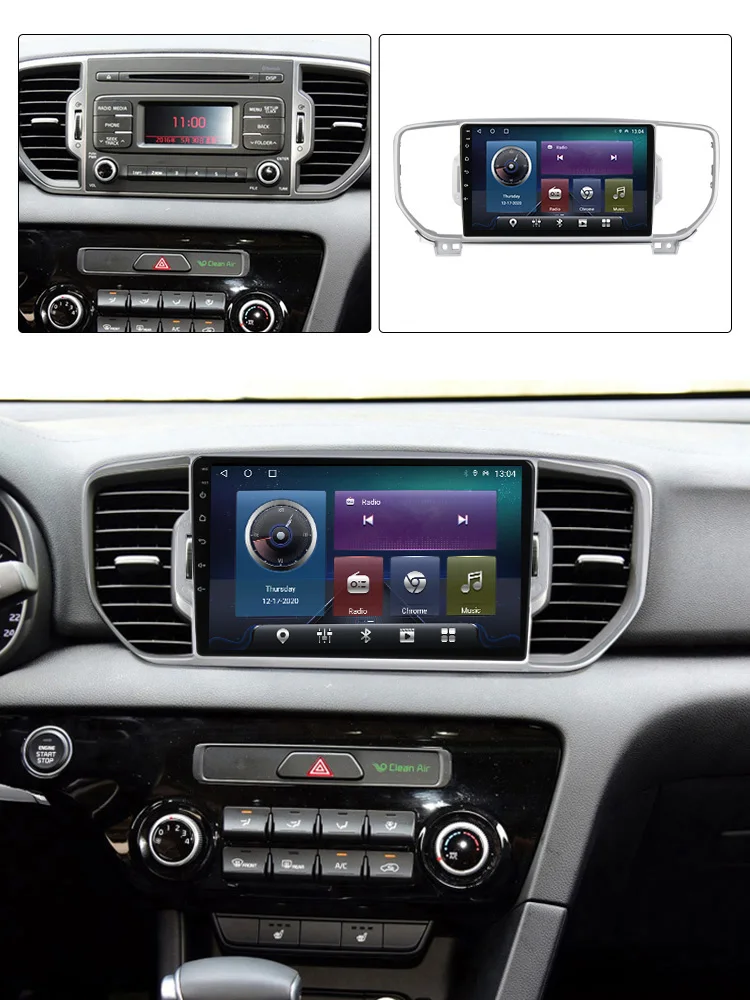 Автомагнитола 8 ядер 1280*720 Android 11 для Kia Sportage 4 KX5 QL 2016 2017 2018 GPS мультимедийный