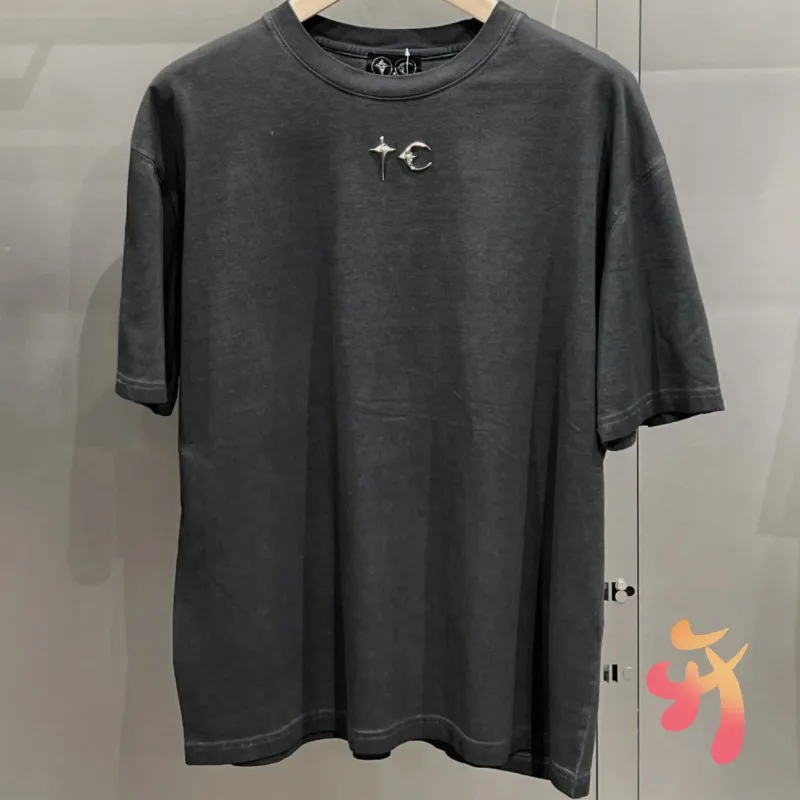 Новые летние винтажные Клубные футболки Thug из хлопка с металлическим логотипом