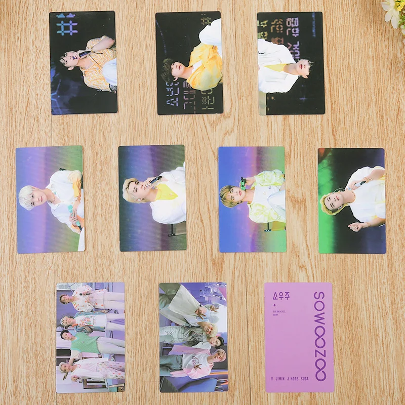 

7pcs/set KPOP Bangtan Boys 2021 MUSTER SOW OOOZOO HD PhotoCard Smallcard LOMOcard New Korea Group Thank You Card K-POP JK V JIN