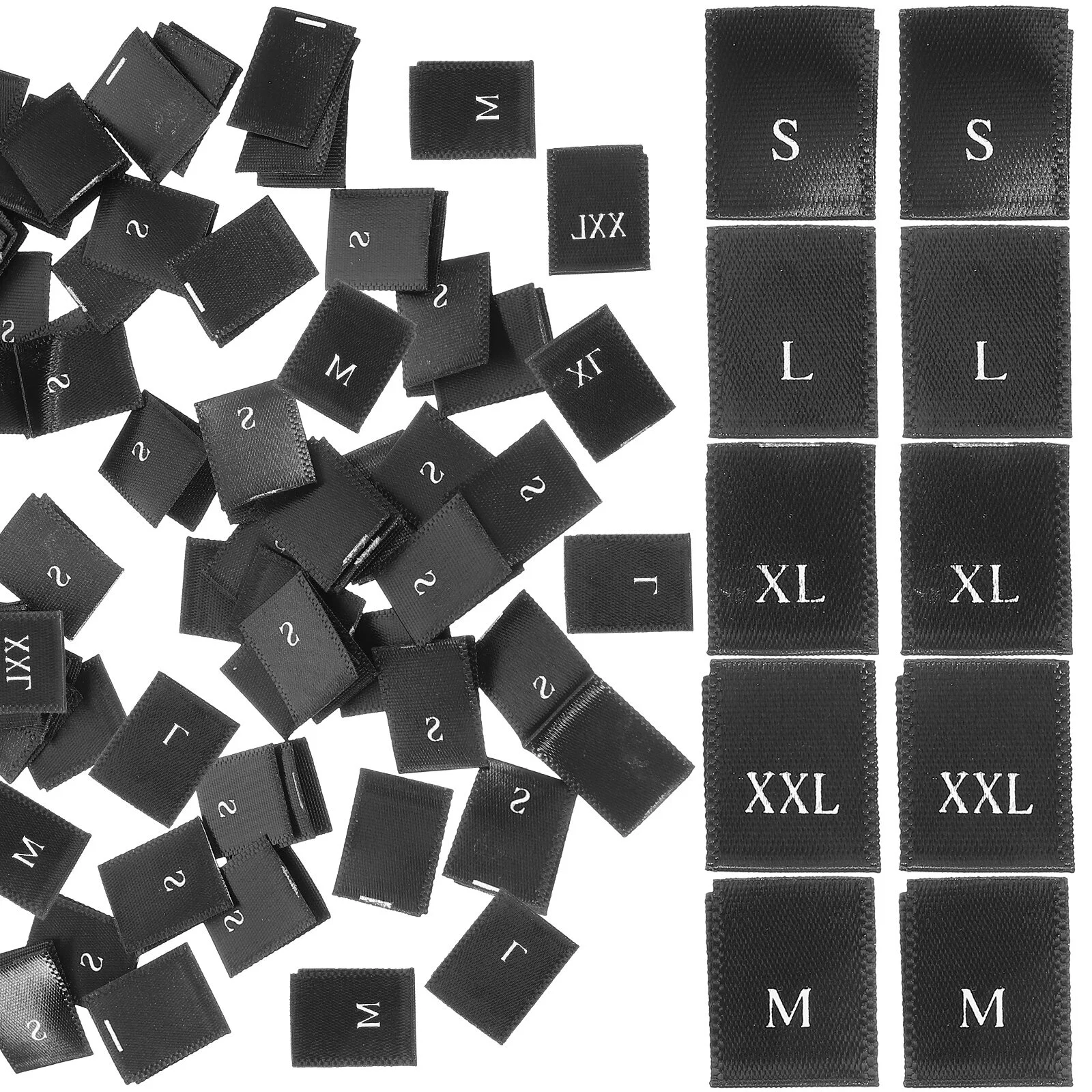 

500 Pcs Crafts Clothes Labels Webbing Size Small Fabric Accessories Tags Ribbon Sewing Clothing DIY