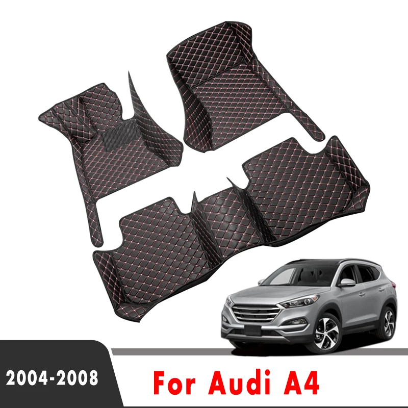 

Автомобильные коврики, кожаные Коврики для Audi A4 2008 2007 2006 2005 2004, аксессуары для автомобильного интерьера, водонепроницаемые защитные коврики...