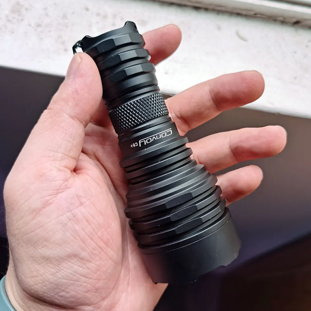 Черная трубка 18350 для фонарика Convoy C8+